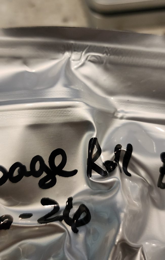 Questionable seal on mylar bag